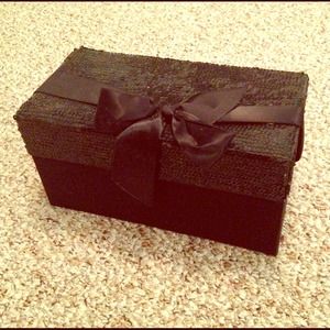 BUNDLED AND SOLD. VS black sequin storage box