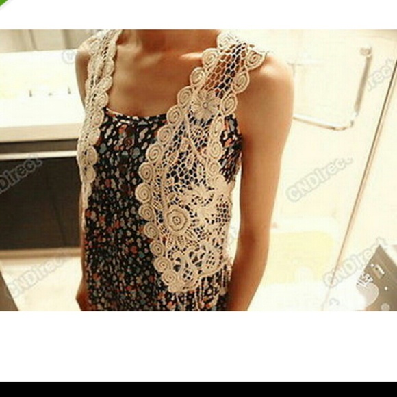 Elegant Crochet vest top