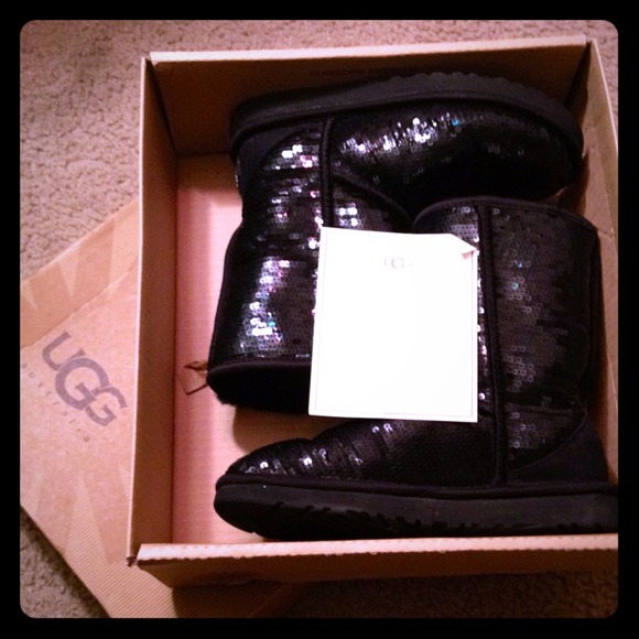 Black Sequin Uggs