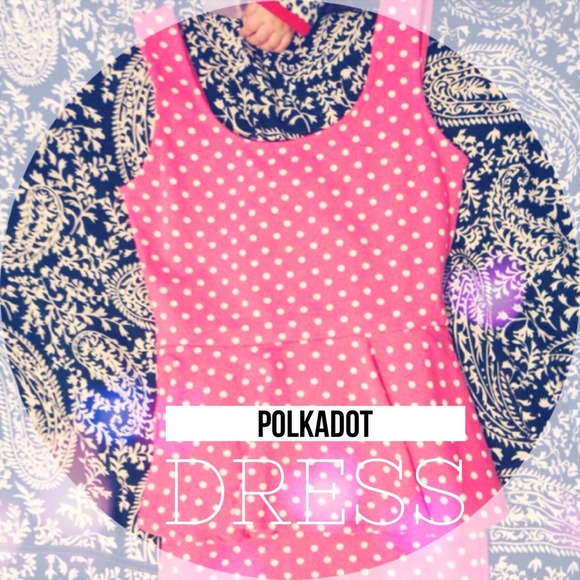 🚫SOLD ON VINTED🚫 Peplum Polkadot dress