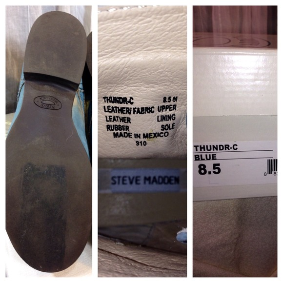 SOLD Steve Madden Naturally Rugged Lace Boots - Picture 4 of 4