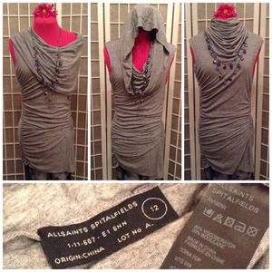 👛<GIFTED>👛NWOT ALL SAINTS Grey Toria Top/Dress