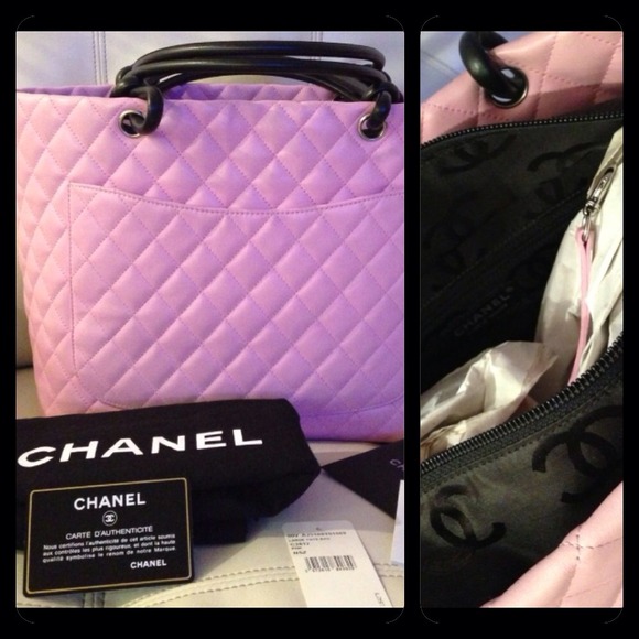Chanel Cambon Tote - Pink/Black/SHW - Picture 3 of 4