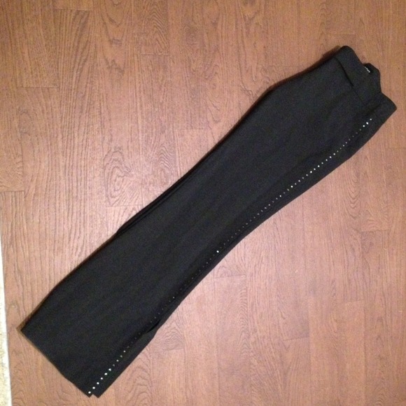 Bebe dress pants with rhinestone trim
