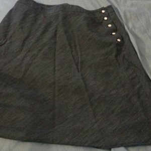 Isaac Mizrahi live denim skirt