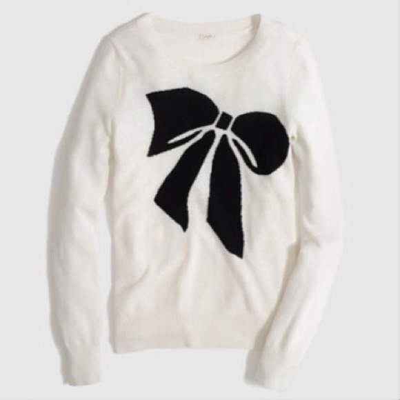 J. Crew Sweaters - Warmspun Intarsia Big Bow Sweater *HOST PICK*