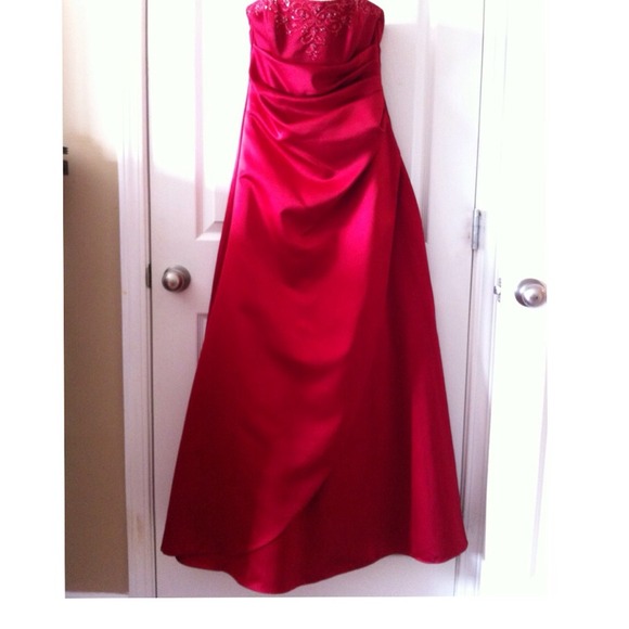 David bridal prom dress.