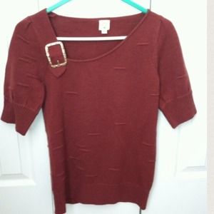 Bundle: Lauren Moffat Sweater/Black Pleather Belt