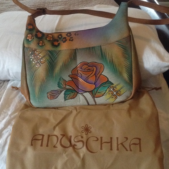 Designer Anuschka leather purse