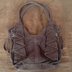 Faux suede purse, medium size, never carried.