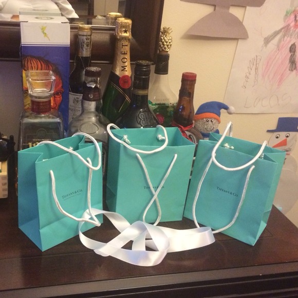 3 new authentic Tiffany bags.