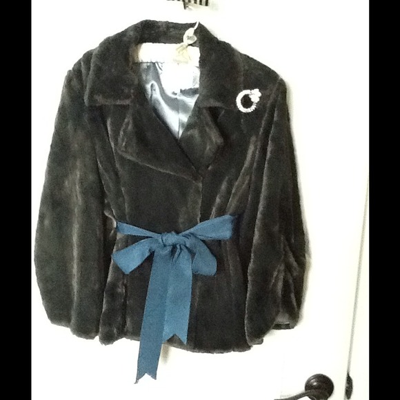 Rebecca Taylor Jackets & Blazers - 🎉HOST PICK🎉 Faux Fur Blue/Grey Coat