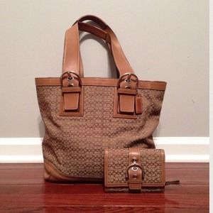 Coach bag & wallet set