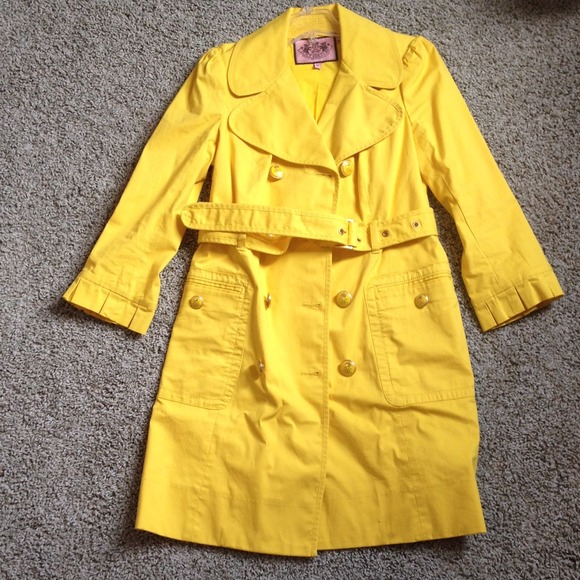 Juicy Couture long yellow jacket