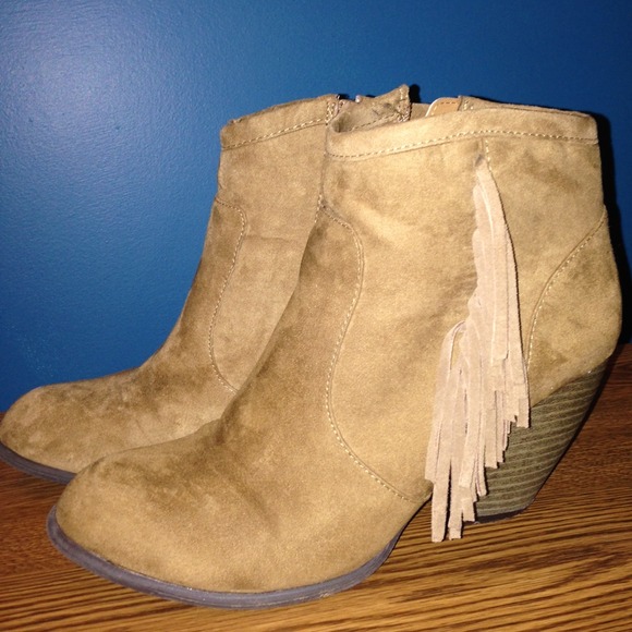 Tan ankle boots