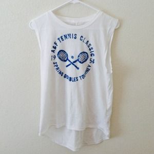White A&F Tee