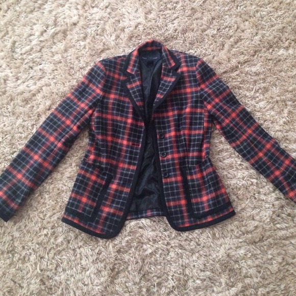French Connection plaid blazer