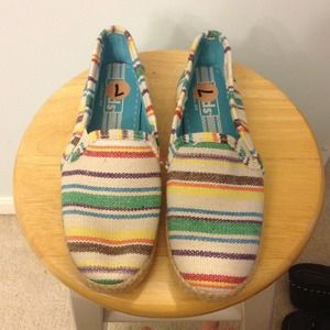 ❤️BOGO❤️ Colorful keds espadrilles rainbow