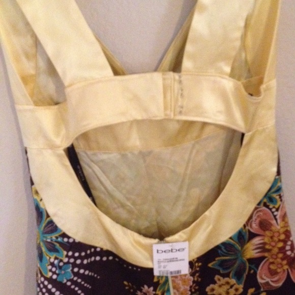 BRAND NEW XS BEBE RUFFLE HEM BAND DRESS - Picture 4 of 4