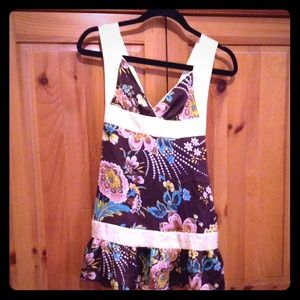 BRAND NEW XS BEBE RUFFLE HEM BAND DRESS