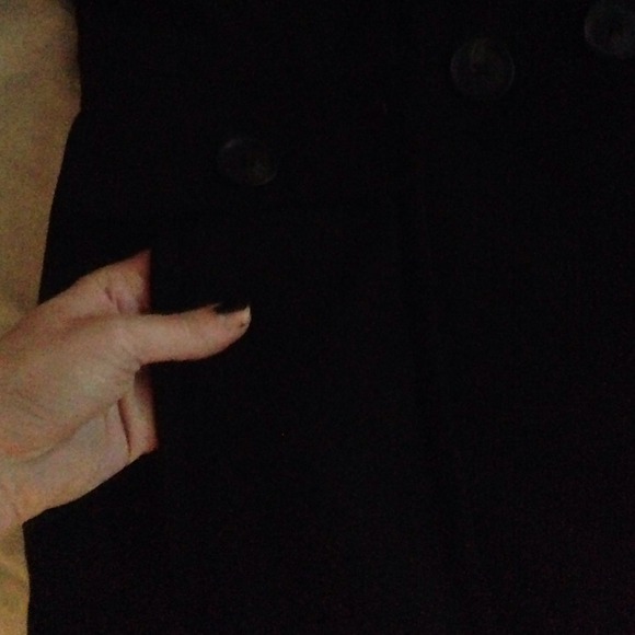 ❗️REDUCED❗️Black pea coat🎀 - Picture 3 of 4