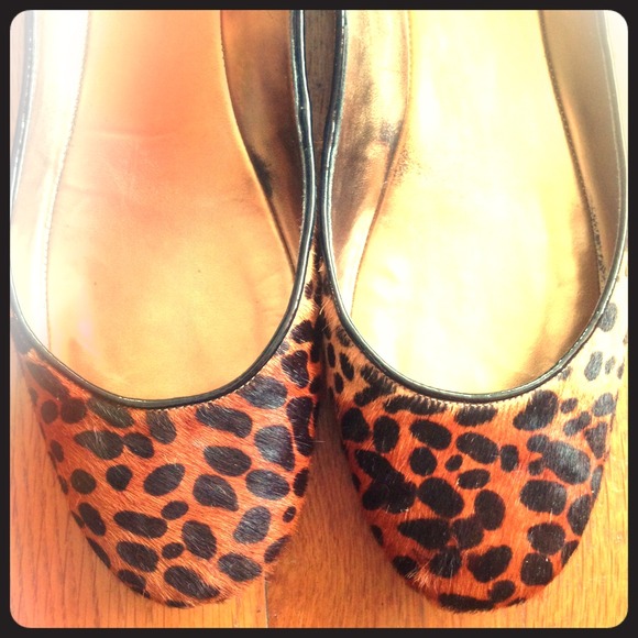 leopard animal print fur ballet flat skimmers 11