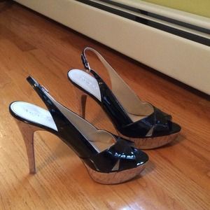 Black Patent Leather Guess Shoe