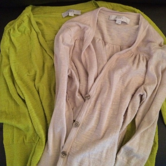 TWO Ann Taylor LOFT Cardigans