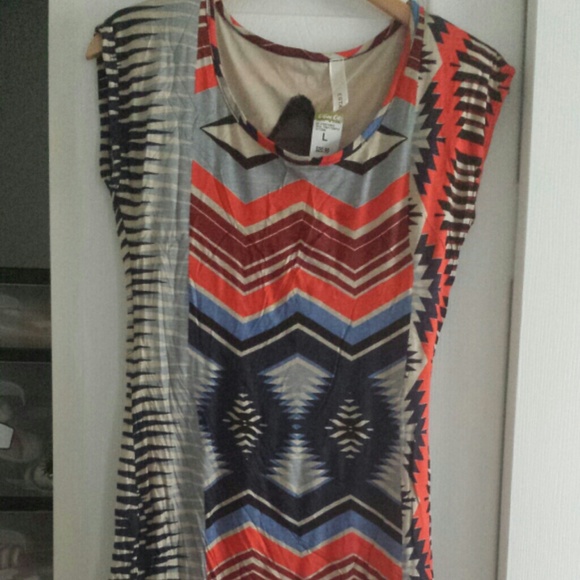 SOLD Aztec print dress