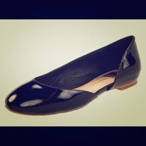 Dolce Vita Laci Black Patent Flats Sz 9 NIB
