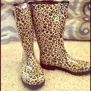 Corky's Footwear Cheetah Rainboots