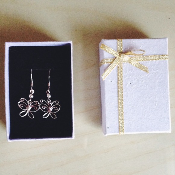 Sterling Silver Butterfly Earrings