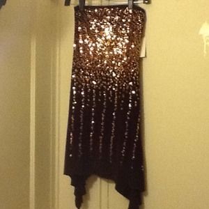 Reserved! Chocolate sequin tube dress