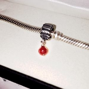 Dangle ruby Pandora Charm