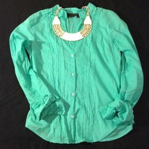 Light green long sleeve top by Parallel