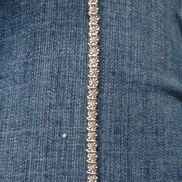 Gold tennis bracelet