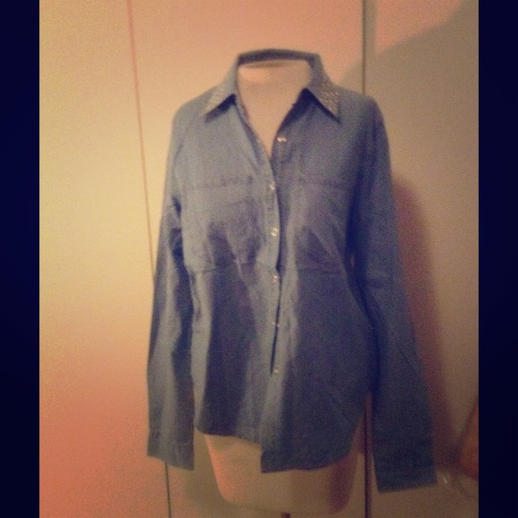 Denim Forever21 Top