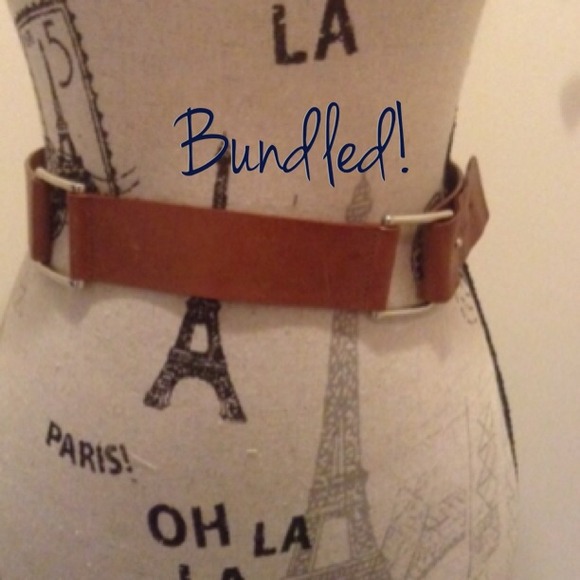 ❌BUNDLED❌ Leather cognac belt✨