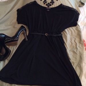 Black jersey dress ON HOLD