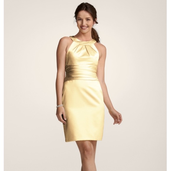⭕️NEW⭕️ David's Bridal canary dress
