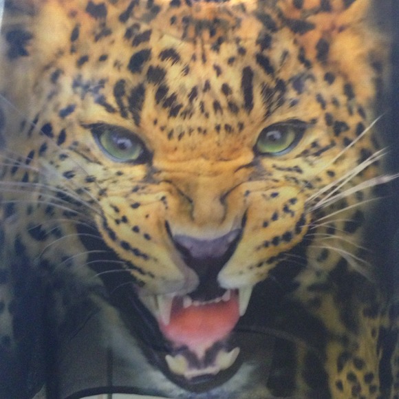 Cheetah 100% polyester crop top brand new - Picture 2 of 2