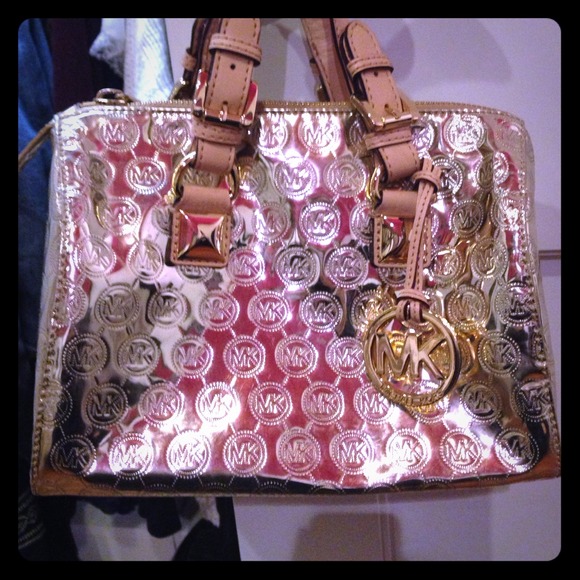 Michael Kors Grayson Gold Bag