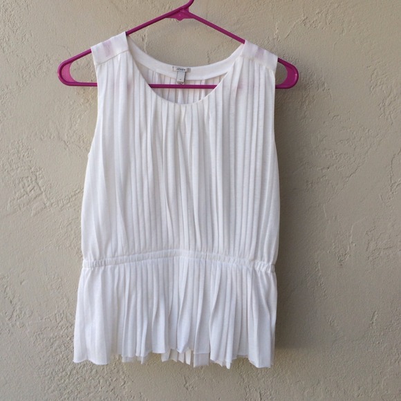 J. Crew Tops - J.Crew White Ribbed Tank