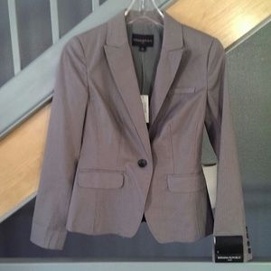 New Gray and white pinstripes blazer