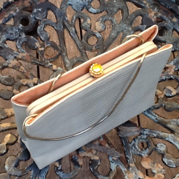 1940's Glam After Five Lizard? Handbag - Picture 3 of 4