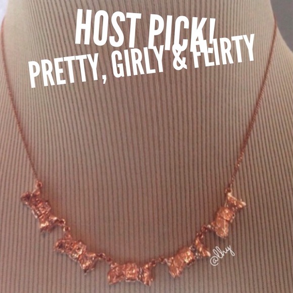 Marc by Marc Jacobs Rose Gold Bow Link Necklace