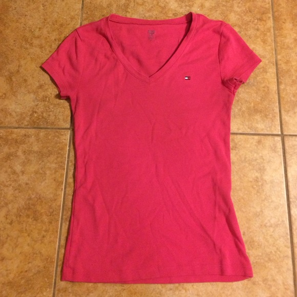 Pink Tommy cotton shirt.