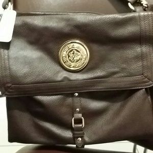 Coffee Handbag with shoulder strap