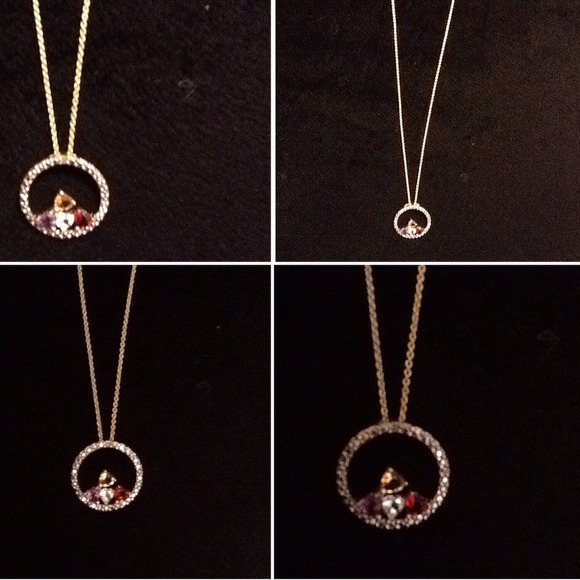 ⚡️FS⚡️ NIB Genuine Diamond & Gemstone Necklace - Picture 1 of 3