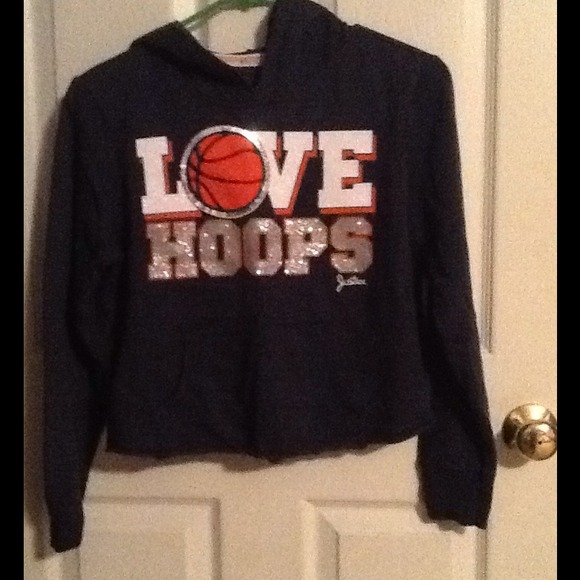 Justice cropped basketball sweatshirt